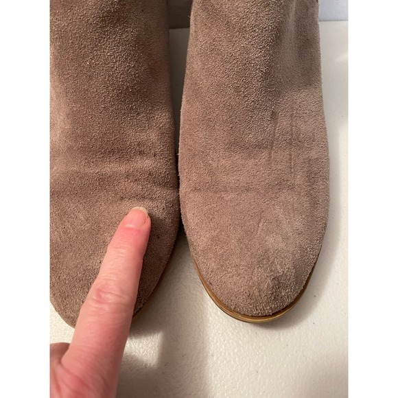 Lucky Brand Leather Suede Beige size 8 M Ankle women’s‎ boots - Picture 7 of 11